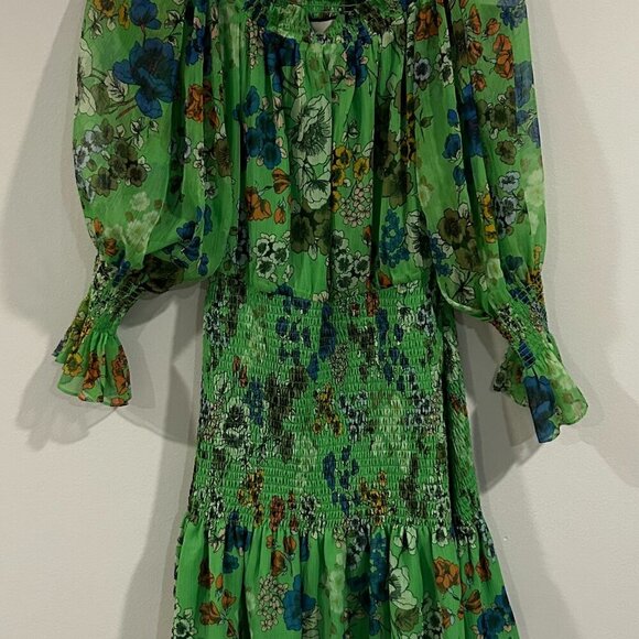 Alexis Floral print Mini Dress Size M - Picture 7 of 7